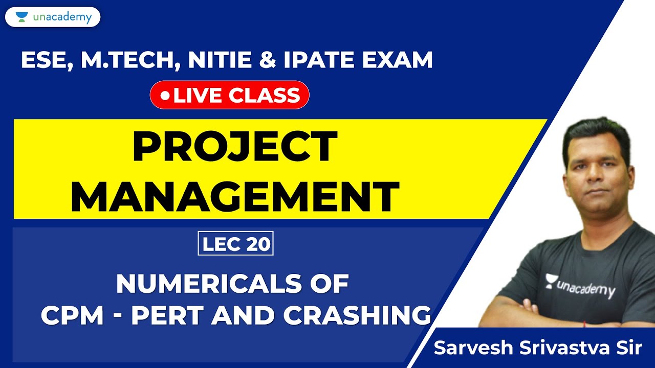 Ep20- Project Management | Numerical of CPM-PERT & Crashing | Prepare for ESE Exam, iPATE, NITIE