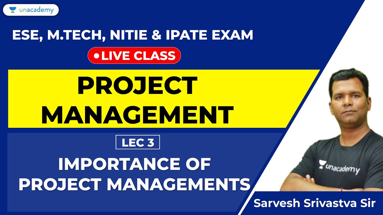Ep3- Project Management | Important for ESE Non Tech, NITIE, iPATE & M.Tech Exam