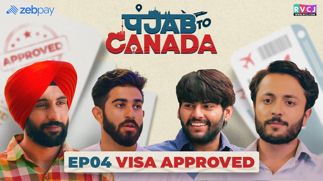 Ep4- Punjab To Canada | Web - Series | Visa Approved | RVCJ | पंजाब टू कनाडा | IELTS