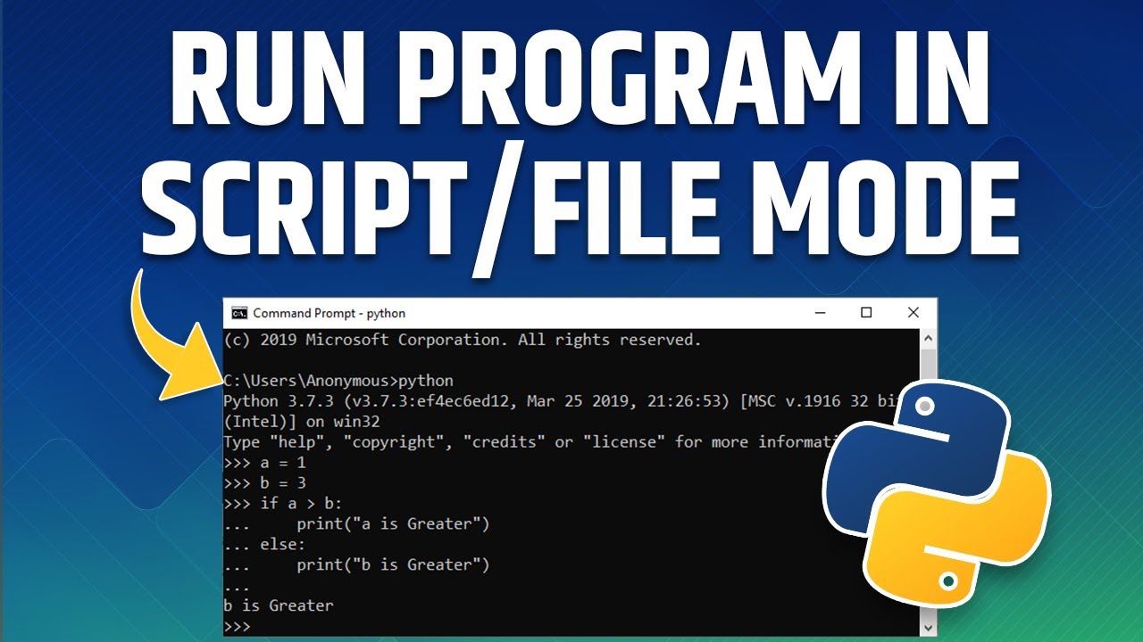 Ep8- Python Project - How to Run a Program in Script or File mode | Python Tutorials