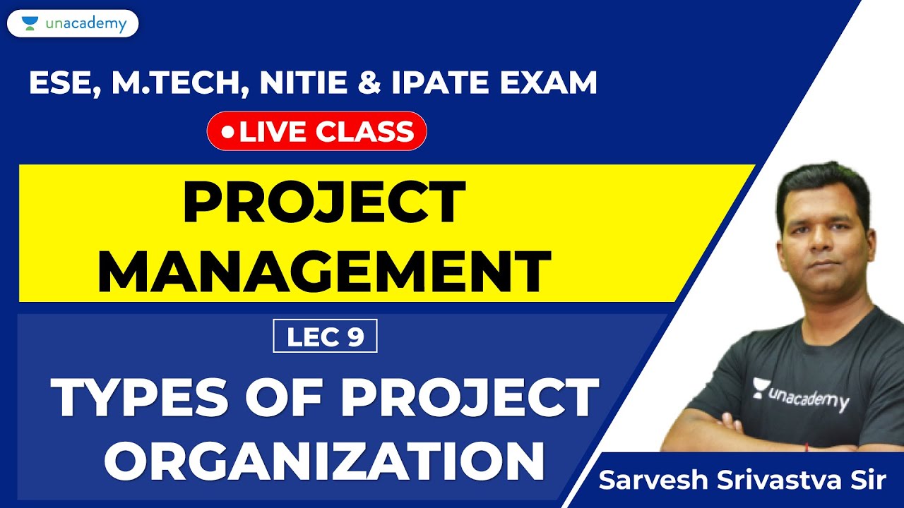 Ep9- Project Management | Types of Project Organizations | ESE Non Tech, NITIE, iPATE Exam