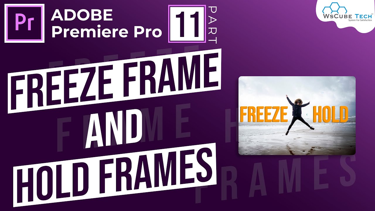 How to Freeze Video Using Frame Hold Options (Hindi) | Premiere Pro Basics (Part-11) | WsCube Tech