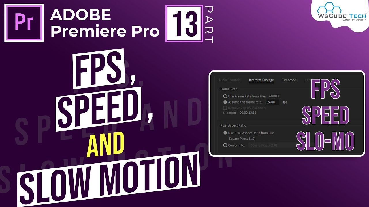 Create Beautiful SLOW MOTION in Premiere Pro | How to Change FrameRate/fps In Premiere Pro (Part-13)
