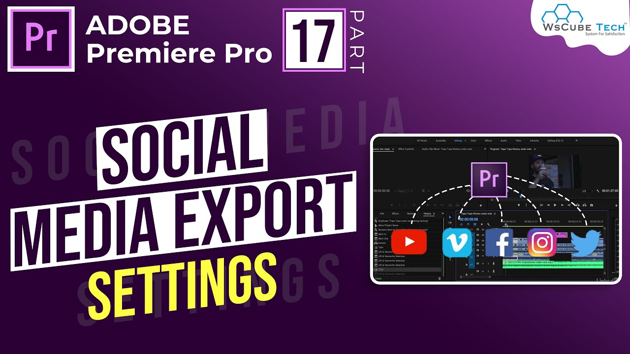Premiere Pro Video settings for social Media | Social Media Export Settings for Premiere Pro #17