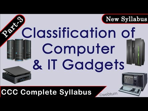 Part3- Classification of Computer| IT Gadgets and its Application||CCC Exam Preparation|Types of Computer