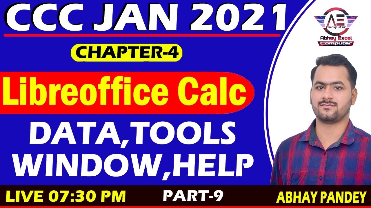 Part31- Libreoffice Calc Data Menu-एक्जाम में आए हुए प्रश्नो के साथ|CCC Exam Preparation|CCC Exam Jan 2021