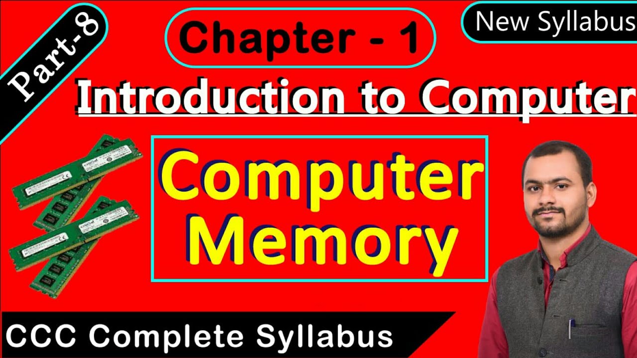 Part7-Computer Memory in Hindi|Types of Computer Memory|CCC Complete Course in Hindi|Part 8