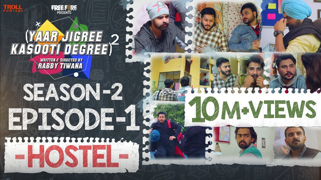 Episode 1 - Yaar Jigree Kasooti Degree Season 2 | HOSTEL | Latest Punjabi Web Series 2020