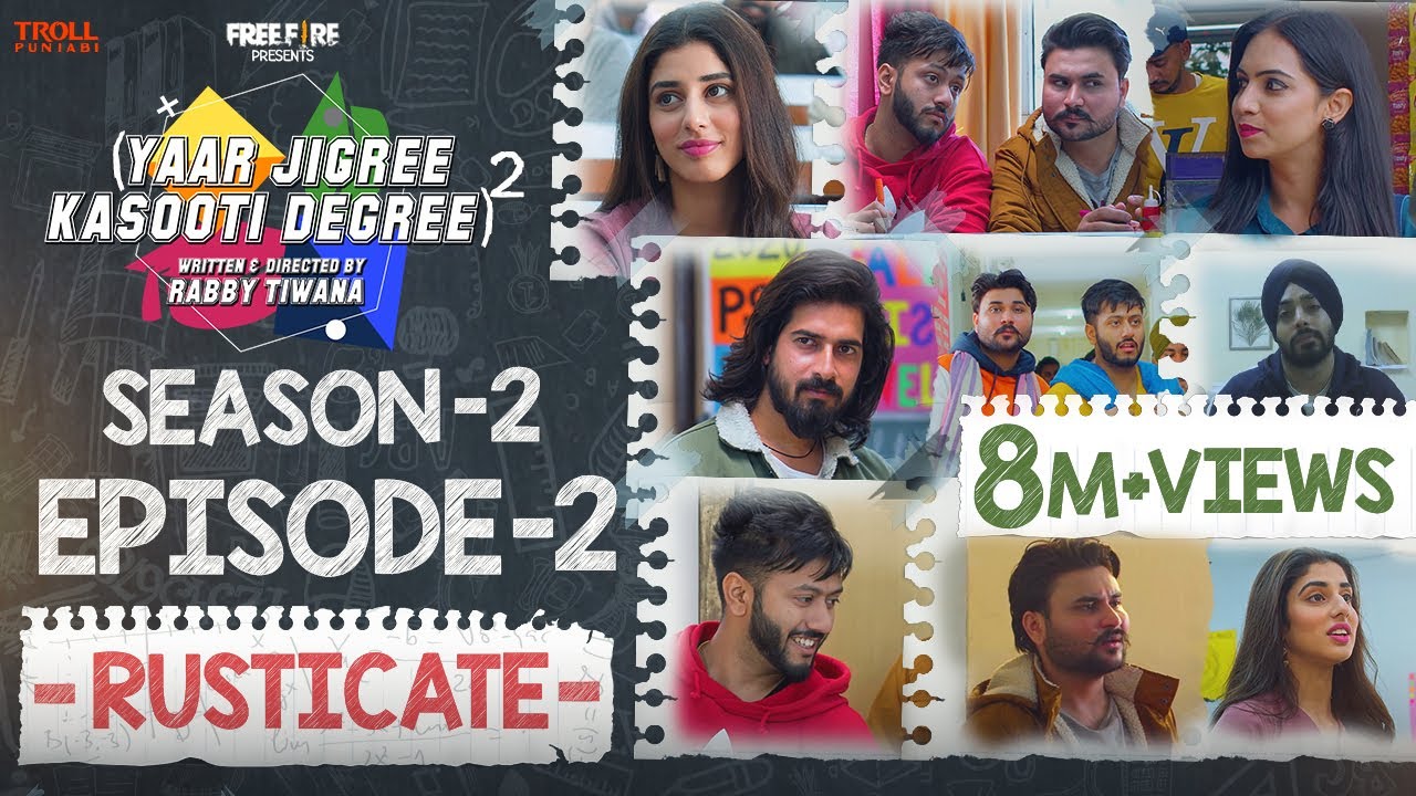 Episode 2 ‐ Yaar Jigree Kasooti Degree Season 2 | RUSTICATE | Latest Punjabi Web Series 2020